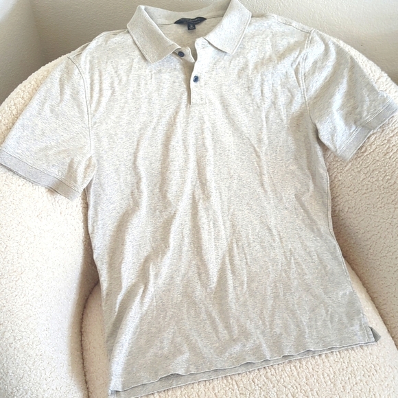 Banana Republic Luxury-Touch Polo in Heather Gray - Picture 3 of 6